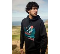 Weird Fish Men's Bryant Graphic Pop Over Hoodie in Black | Size: 5XL Weird Fish Black 5XL