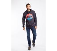 Weird Fish Men's Bryant Graphic Pop Over Hoodie in Midnight | Size: Large Weird Fish Midnight L