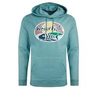 Weird Fish Mens Bryant Graphic Print Pull Over Hoodie (Mineral Blue) - Size 3XL