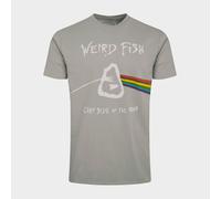 Weird Fish Men's Carp Side Front Print Artist T-shirt, Grey 4XL
