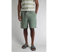 Weird Fish Men's Crawford Cotton Loopback Shorts in Dark Olive | Size: 36 Weird Fish Dark Olive 36