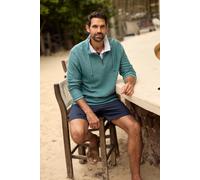 Weird Fish Cruiser 1/4 Zip Eco Macaroni Mineral Blue Size XL