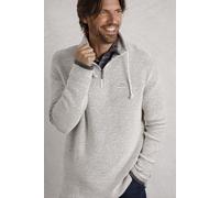 Weird Fish Men's Cruiser 1/4 Zip Macaroni Sweatshirt in Ecru | Size: 5XL Weird Fish Ecru 5XL