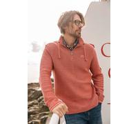 Weird Fish Men's Cruiser 1/4 Zip Macaroni Sweatshirt in Light Red | Size: Large Weird Fish Light Red L