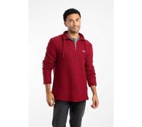Weird Fish Men's Cruiser 1/4 Zip Macaroni Sweatshirt in Red | Size: 3XL Weird Fish Red 3XL
