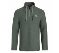 Weird Fish Men's Cruiser 1/4 Zip Macaroni Sweatshirt in Dark Olive | Size: Small Weird Fish Dark Olive S