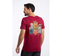 Weird Fish Men's Doctor Hoot Artist T-Shirt in Red | Size: 4XL Weird Fish Red 4XL
