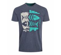 Weird Fish Mens Double Fish Eco Graphic T-Shirt Navy L