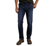 Weird Fish Mens Edward Denim Stretch Straight Jeans (Dark Denim) - Blue material_Synthetic - Size 30R