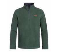 Weird Fish Errill Eco 1/4 Zip Textured Fleece: Shaded Spruce: S Size:
