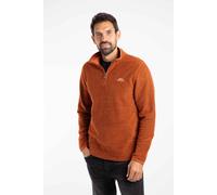 Weird Fish Men's Errill 1/4 Zip Textured Fleece in Burnt Orange | Size: 3XL Weird Fish Burnt Orange 3XL