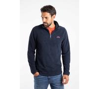 Weird Fish Errill Eco 1/4 Zip Textured Fleece: Midnight: XL Size: XL,