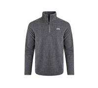 Weird Fish Mens Errill Textured Eco Friendly Quarter Zip Fleece Top (Frost Grey) - Size Large