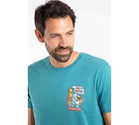 Weird Fish Men's Fawlty Trouters Artist T-Shirt in Teal | Size: Small Weird Fish Teal S