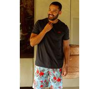 Weird Fish Men's Fished Branded T-Shirt in Navy | Size: Large Weird Fish Navy L