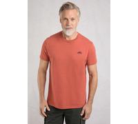 Weird Fish Men's Fished Branded T-Shirt in Terracotta | Size: Small Weird Fish Terracotta S