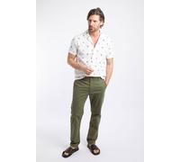 Weird Fish Men's Freddie Super Soft Chino Trousers in Olive | Size: 30 Weird Fish Olive 30