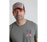 Weird Fish Men's Haywood Vintage Trucker Cap in Burnt Orange Weird Fish Burnt Orange One Size