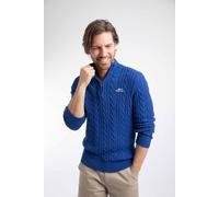 Weird Fish Heath 1/4 Zip Cable Knit Jumper Mazarine Blue Size S. (Jumper/Sweater/Fleece)