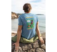 Weird Fish Men's Holy Whale Artist T-Shirt in Mid Blue | Size: 2XL Weird Fish Mid Blue 2XL