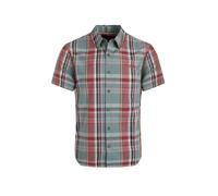 Weird Fish Mens Judd Checked Organic Cotton Short-Sleeved Shirt (Mineral Blue) - Size Small