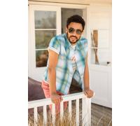 Weird Fish Men's Judd Short Sleeve Check Shirt in White | Size: 2XL Weird Fish White 2XL