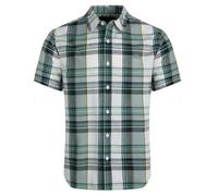 Weird Fish Mens Judd Short Sleeved Check Shirt Green S