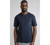 Weird Fish Men's Keaton Cotton Super Soft Pocket T-Shirt in Navy | Size: Medium Weird Fish Navy M