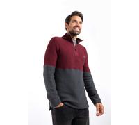 Weird Fish Men's Kielder 1/4 Zip Limited Edition Macaroni Sweatshirt in Maroon | Size: 2XL Weird Fish Maroon 2XL