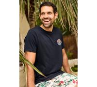 Weird Fish Men's Land & Sea Back Print Graphic T-Shirt in Navy | Size: Small Weird Fish Navy S