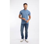 Weird Fish Men's Miles Pique Polo Shirt in Mid Blue | Size: 2XL Weird Fish Mid Blue 2XL