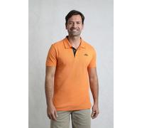 Weird Fish Men's Miles Pique Polo Shirt in Pale Orange | Size: Medium Weird Fish Pale Orange M