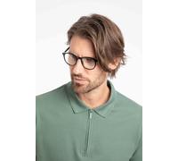 Weird Fish Men's Murray Cotton Half Zip Textured Jersey Polo in Dark Olive | Size: Large Weird Fish Dark Olive L