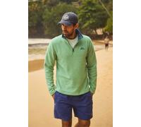 Weird Fish Men's Newark 1/4 Zip Grid Fleece in Bright Green | Size: Medium Weird Fish Bright Green M