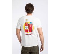 Weird Fish Men's Old Speckled Fin Artist T-Shirt in Off-White | Size: 3XL Weird Fish Off-White 3XL