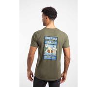 Weird Fish Men's Only Fowls & Hawkses Artist T-Shirt in Dark Green | Size: Medium Weird Fish Dark Green M