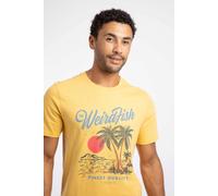 Weird Fish Men's Palm Island Front Print Graphic T-Shirt in Yellow | Size: Small Weird Fish Yellow S