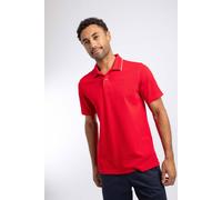 Weird Fish Men's Powell Textured Polo Shirt in Scarlet | Size: Small Weird Fish Scarlet S
