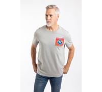 Weird Fish Men's Primal Bream Artist T-Shirt in Light Grey | Size: Large Weird Fish Light Grey L