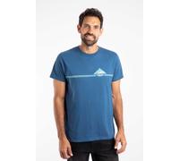 Weird Fish Men's Pyramid Vista Chest Stripe Graphic T-Shirt in Bright Blue | Size: 3XL Weird Fish Bright Blue 3XL