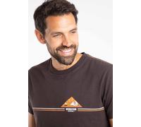 Weird Fish Men's Pyramid Vista Chest Stripe Graphic T-Shirt in Chocolate | Size: 4XL Weird Fish Chocolate 4XL