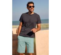 Weird Fish Men's Rayburn Cotton Flat Front Shorts in Aqua | Size: 40 Weird Fish Aqua 40