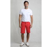Weird Fish Men's Rayburn Cotton Flat Front Shorts in Light Red | Size: 40 Weird Fish Light Red 40
