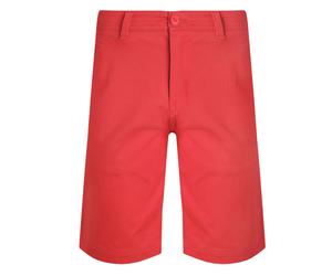 Weird Fish Mens Rayburn Flat Fronted Shorts (Radical Red) - Size 34 Regular