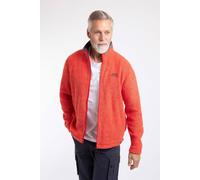 Weird Fish Men's Shires Full Zip Grid Fleece in Orange | Size: Large Weird Fish Orange L
