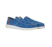 Weird Fish Mens Shoal Washed Canvas Slip-on Lightweight Shoes (Denim) - Blue - Size UK 10
