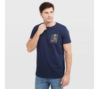 Weird Fish Men's Sling Your Hook Artist T-Shirt in Dark Blue | Size: Medium Weird Fish Dark Blue M