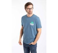 Weird Fish Men's Sun Beam Graphic T-Shirt in Mid Blue | Size: Medium Weird Fish Mid Blue M