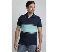 Weird Fish Sunbury Organic Cotton Striped Pique Polo Shirt Aqua Marine Size 4XL