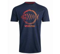 Weird Fish Mens Velocity Eco T-Shirt Blue L